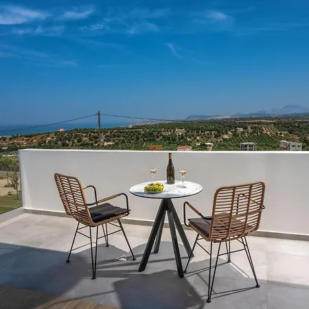 Exclusive Crete 4 Bedrooms Blue Lavish Interiors Infinity Pool Incredible Sea Views Terrace With Bbq Gym Rethymno