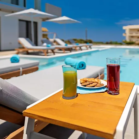 Vilă Exclusive Crete 4 Bedrooms Blue Lavish Interiors Infinity Pool Incredible Sea Views Terrace With Bbq Gym Rethymno